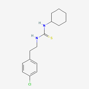 molecular formula C15H21ClN2S B5847850 N-[2-(4-chlorophenyl)ethyl]-N'-cyclohexylthiourea 