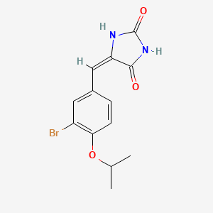 molecular formula C13H13BrN2O3 B5847851 5-(3-bromo-4-isopropoxybenzylidene)-2,4-imidazolidinedione 