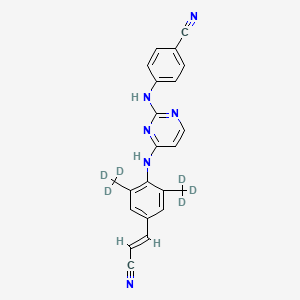 molecular formula C22H18N6 B584787 Rilpivirine-d6 CAS No. 1312424-26-2