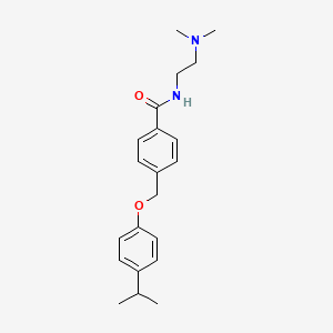 molecular formula C21H28N2O2 B5847872 N-[2-(dimethylamino)ethyl]-4-[(4-isopropylphenoxy)methyl]benzamide 