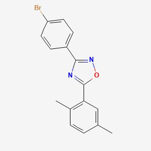 3-(4-bromophenyl)-5-(2,5-dimethylphenyl)-1,2,4-oxadiazole