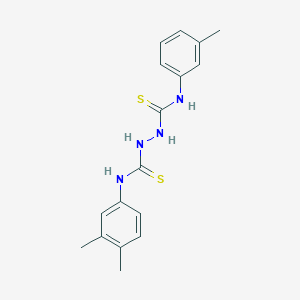 molecular formula C17H20N4S2 B5847895 N-(3,4-dimethylphenyl)-N'-(3-methylphenyl)-1,2-hydrazinedicarbothioamide 