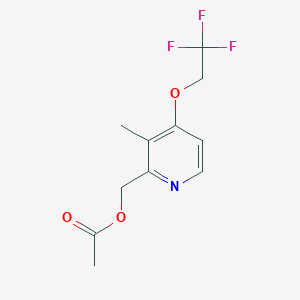 B058479 2-Acetoxymethyl-3-methyl-4-(2,2,2-trifluoroethoxy)pyridine CAS No. 112525-75-4