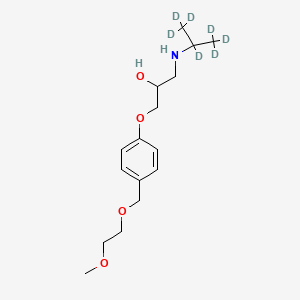 O-Desisopropyl-O-methyl Bisoprolol-d7 Hemifumarate