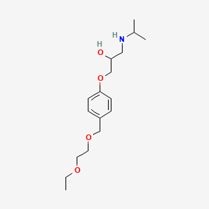 1-[4-(2-Ethoxyethoxymethyl)phenoxy]-3-(propan-2-ylamino)propan-2-ol