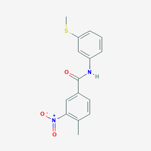 4-methyl-N-[3-(methylthio)phenyl]-3-nitrobenzamide