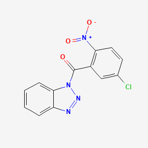 molecular formula C13H7ClN4O3 B5847958 1-(5-chloro-2-nitrobenzoyl)-1H-1,2,3-benzotriazole 
