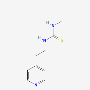 molecular formula C10H15N3S B5847971 N-ethyl-N'-[2-(4-pyridinyl)ethyl]thiourea 