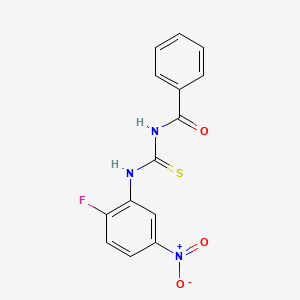 N-{[(2-fluoro-5-nitrophenyl)amino]carbonothioyl}benzamide