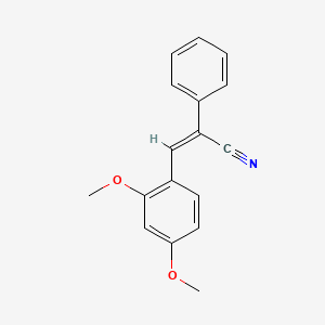 molecular formula C17H15NO2 B5848012 3-(2,4-dimethoxyphenyl)-2-phenylacrylonitrile 