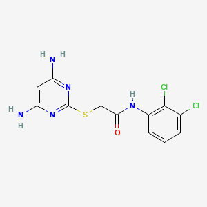 molecular formula C12H11Cl2N5OS B5848035 2-[(4,6-diamino-2-pyrimidinyl)thio]-N-(2,3-dichlorophenyl)acetamide 