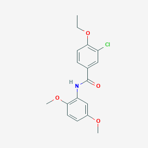 molecular formula C17H18ClNO4 B5848057 3-chloro-N-(2,5-dimethoxyphenyl)-4-ethoxybenzamide 