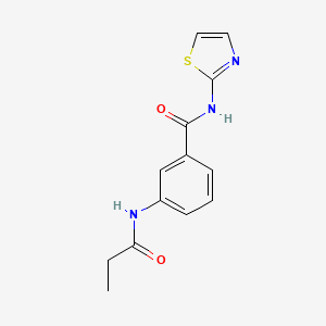 molecular formula C13H13N3O2S B5848068 3-(propionylamino)-N-1,3-thiazol-2-ylbenzamide 