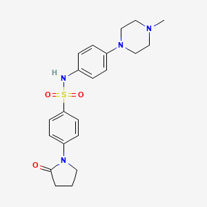 N-[4-(4-methyl-1-piperazinyl)phenyl]-4-(2-oxo-1-pyrrolidinyl)benzenesulfonamide