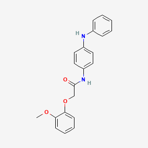 molecular formula C21H20N2O3 B5848075 N-(4-anilinophenyl)-2-(2-methoxyphenoxy)acetamide 