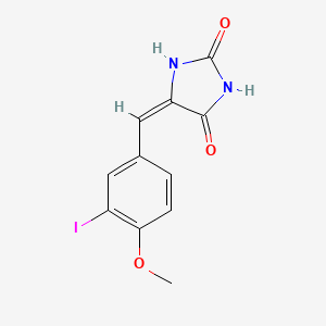 5-(3-iodo-4-methoxybenzylidene)-2,4-imidazolidinedione