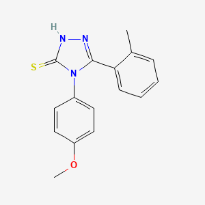molecular formula C16H15N3OS B5848088 4-(4-methoxyphenyl)-5-(2-methylphenyl)-2,4-dihydro-3H-1,2,4-triazole-3-thione 