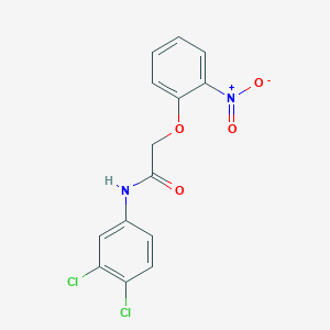 molecular formula C14H10Cl2N2O4 B5848097 N-(3,4-dichlorophenyl)-2-(2-nitrophenoxy)acetamide 
