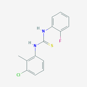 N-(3-chloro-2-methylphenyl)-N'-(2-fluorophenyl)thiourea