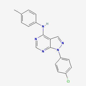 1-(4-chlorophenyl)-N-(4-methylphenyl)-1H-pyrazolo[3,4-d]pyrimidin-4-amine