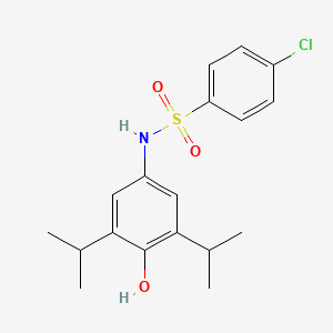 4-chloro-N-(4-hydroxy-3,5-diisopropylphenyl)benzenesulfonamide