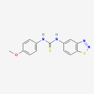 molecular formula C14H12N4OS2 B5848143 N-1,2,3-benzothiadiazol-5-yl-N'-(4-methoxyphenyl)thiourea 