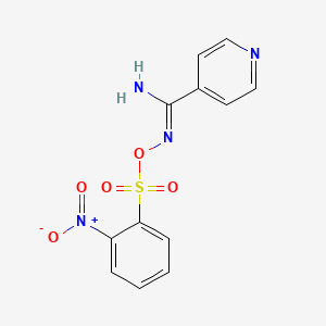 N'-{[(2-nitrophenyl)sulfonyl]oxy}-4-pyridinecarboximidamide