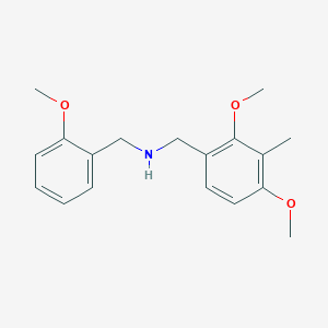 molecular formula C18H23NO3 B5848162 (2,4-dimethoxy-3-methylbenzyl)(2-methoxybenzyl)amine 