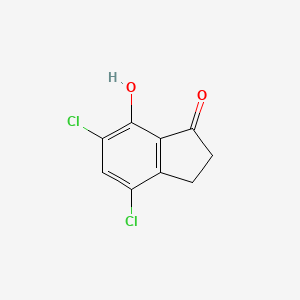 molecular formula C9H6Cl2O2 B5848171 4,6-dichloro-7-hydroxy-1-indanone 