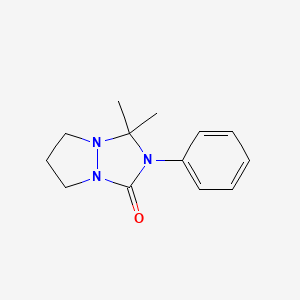 3,3-dimethyl-2-phenyltetrahydro-1H,5H-pyrazolo[1,2-a][1,2,4]triazol-1-one
