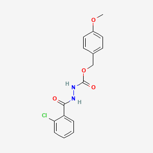 4-methoxybenzyl 2-(2-chlorobenzoyl)hydrazinecarboxylate