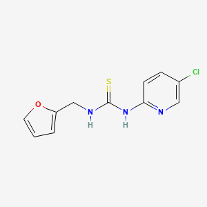 molecular formula C11H10ClN3OS B5848187 N-(5-chloro-2-pyridinyl)-N'-(2-furylmethyl)thiourea 