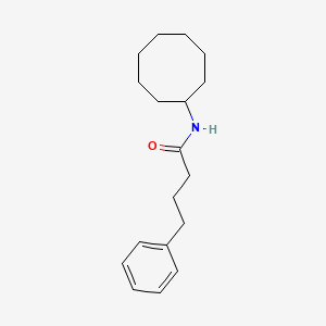 molecular formula C18H27NO B5848229 N-cyclooctyl-4-phenylbutanamide 