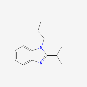 molecular formula C15H22N2 B5848242 2-(1-ethylpropyl)-1-propyl-1H-benzimidazole 