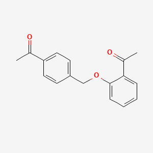 molecular formula C17H16O3 B5848265 1-{2-[(4-acetylbenzyl)oxy]phenyl}ethanone 