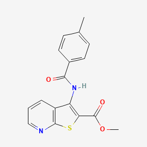 methyl 3-[(4-methylbenzoyl)amino]thieno[2,3-b]pyridine-2-carboxylate