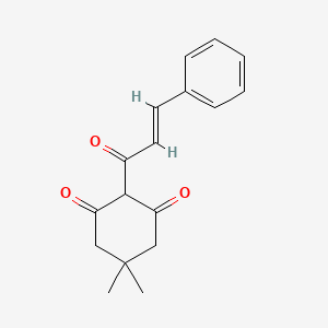 molecular formula C17H18O3 B5848297 2-cinnamoyl-5,5-dimethyl-1,3-cyclohexanedione 
