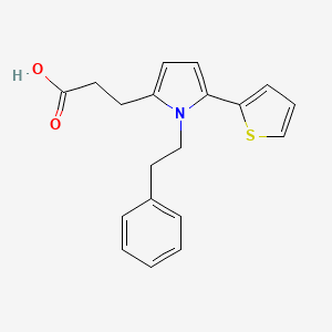 molecular formula C19H19NO2S B5848311 3-[1-(2-phenylethyl)-5-(2-thienyl)-1H-pyrrol-2-yl]propanoic acid 