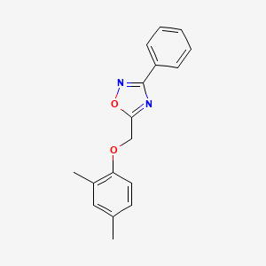 5-[(2,4-dimethylphenoxy)methyl]-3-phenyl-1,2,4-oxadiazole