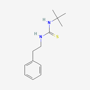 molecular formula C13H20N2S B5848341 N-(tert-butyl)-N'-(2-phenylethyl)thiourea 