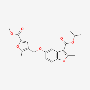 isopropyl 5-{[5-(methoxycarbonyl)-2-methyl-3-furyl]methoxy}-2-methyl-1-benzofuran-3-carboxylate