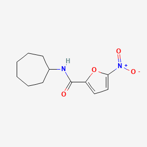 molecular formula C12H16N2O4 B5848407 N-cycloheptyl-5-nitro-2-furamide 