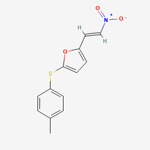 2-[(4-methylphenyl)thio]-5-(2-nitrovinyl)furan