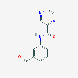 molecular formula C13H11N3O2 B5848438 N-(3-acetylphenyl)-2-pyrazinecarboxamide 