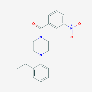 molecular formula C19H21N3O3 B5848441 1-(2-ethylphenyl)-4-(3-nitrobenzoyl)piperazine 