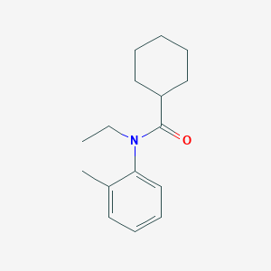 molecular formula C16H23NO B5848451 N-ethyl-N-(2-methylphenyl)cyclohexanecarboxamide 