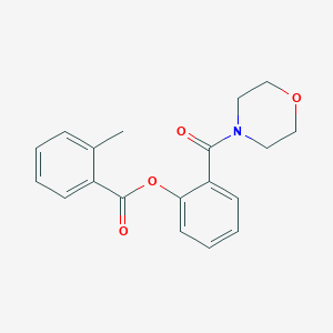 2-(4-morpholinylcarbonyl)phenyl 2-methylbenzoate