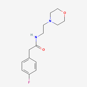 2-(4-fluorophenyl)-N-[2-(4-morpholinyl)ethyl]acetamide