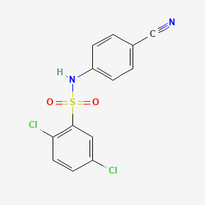 2,5-dichloro-N-(4-cyanophenyl)benzenesulfonamide