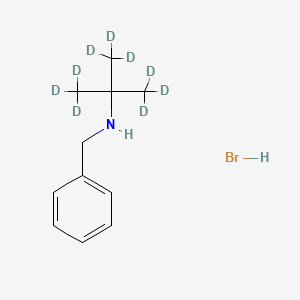 molecular formula C11H18BrN B584849 N-(1,1-Dimethylethyl)-benzenemethanamine-d9 Hydrobromide CAS No. 1346605-21-7